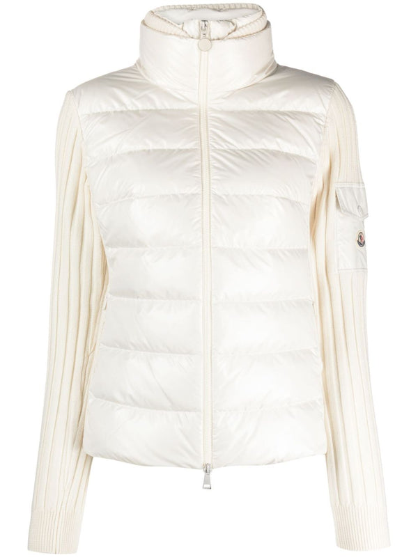 Wool And Nylon Padded Cardigan