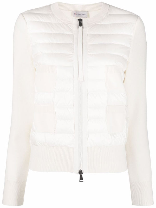 Wool And Nylon Padded Cardigan
