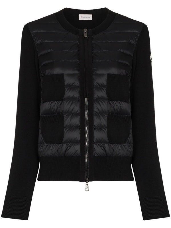 Wool And Nylon Padded Cardigan