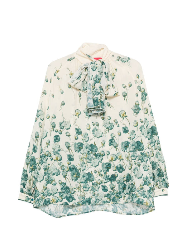 Silk Blend Printed Shirt