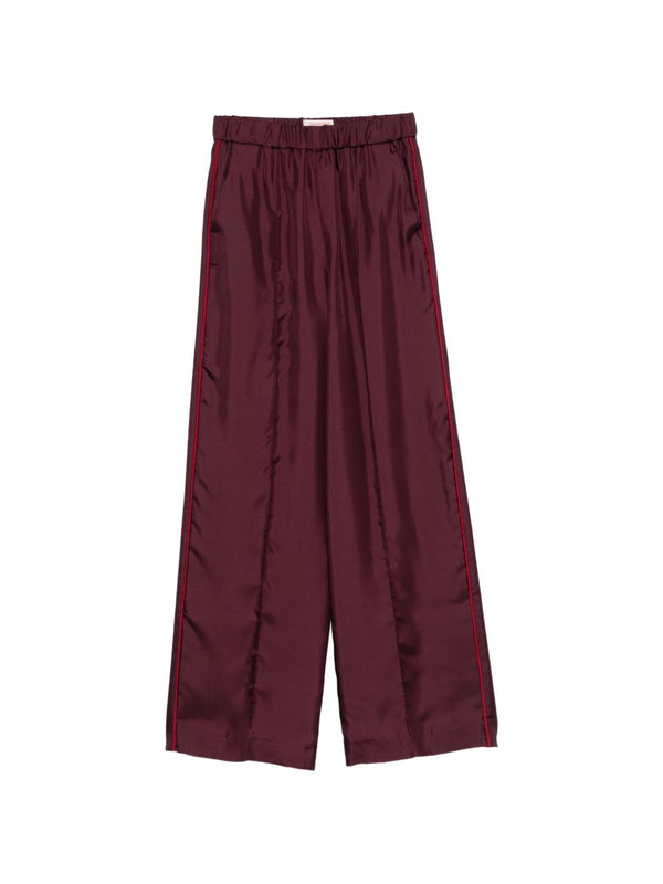 Silk Wide-Leg Trousers