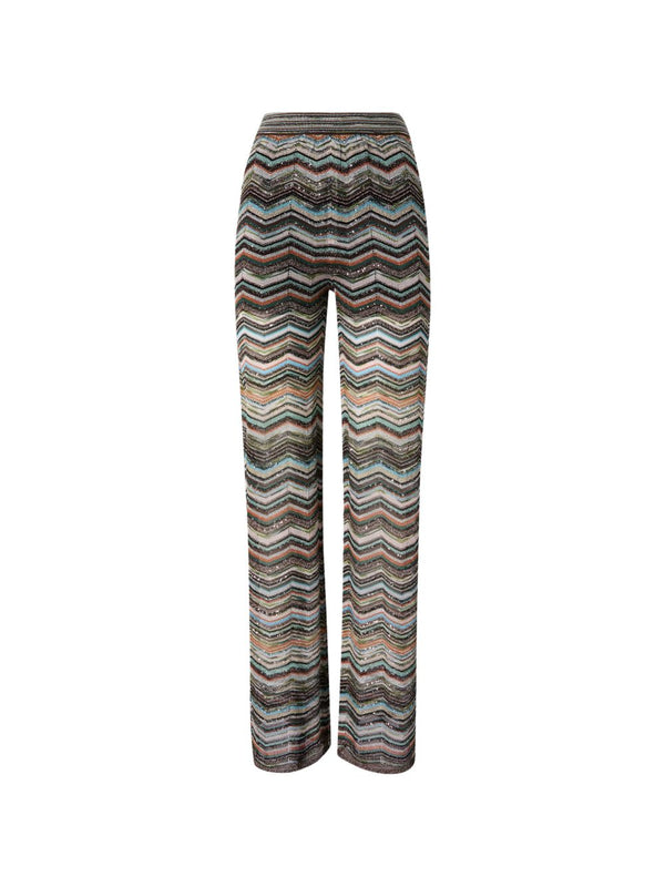 Zig Zag Motif Trousers