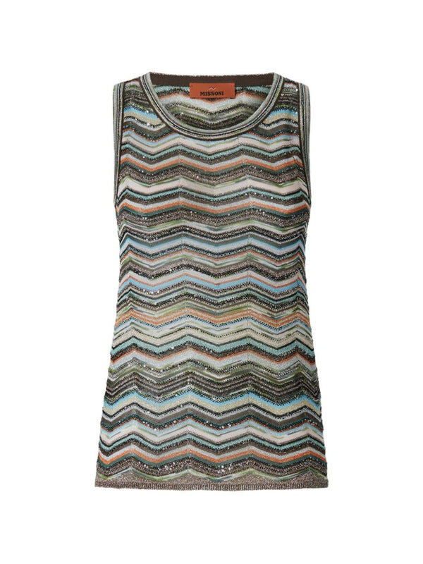 Zig Zag Motiv Top