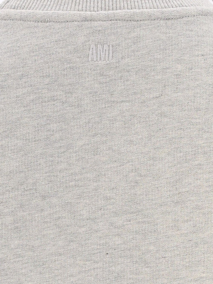 Ami Paris Sweaters - GREY | 048dc66a35bf97f3d8140ae8eac47fb2faf4c217