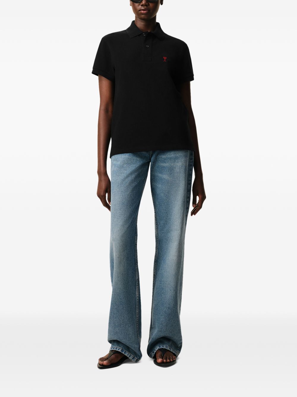 Ami Paris T-shirts and Polos - BLACK | 19751d488da09d2f6ba804de16a770875099842b
