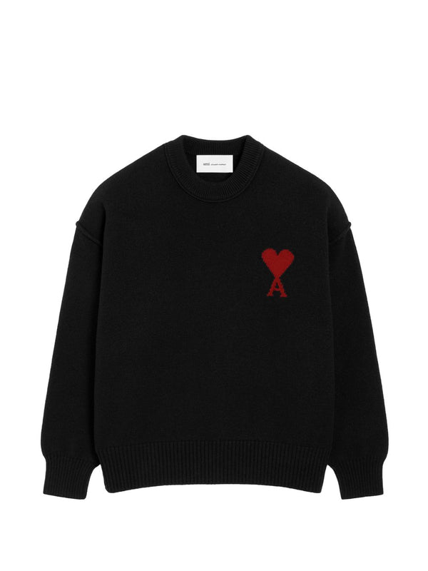 Ami De Coeur Wool Crewneck Sweater