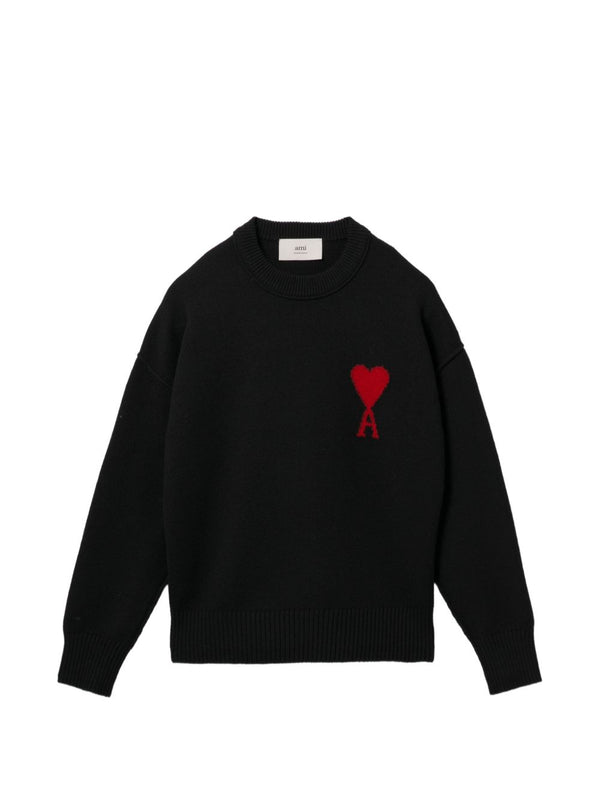 Ami De Coeur Wool Crewneck Sweater