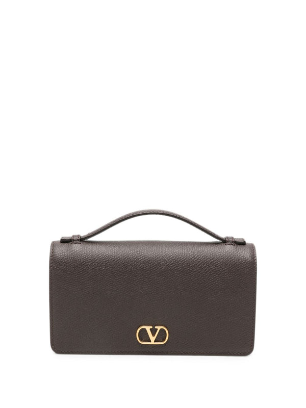 Vlogo Signature Leather Wallet On Chain