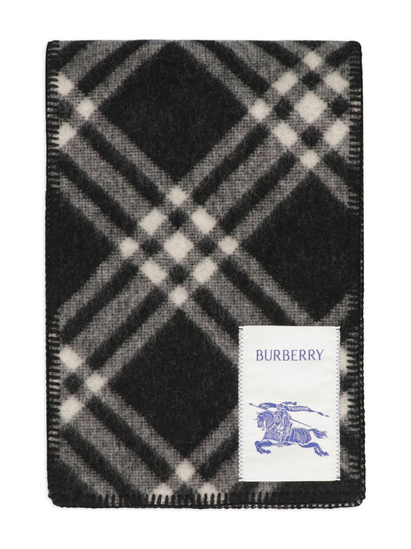 Check Wool Scarf