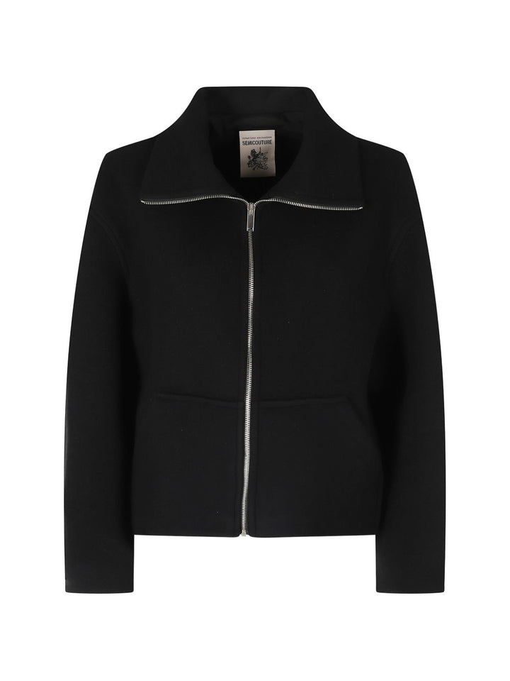 Semicouture Coats - BLACK | c1e6f819fa3906b938e757191d638c314de7d03c