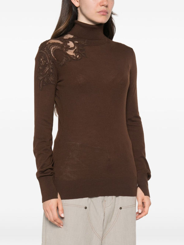 Wool Turtle-Neck Sweater