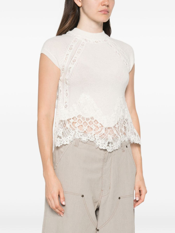 Ermanno Scervino Top - WHITE | 0bf40fd126783e79094f47d40ed9d6ebccc1dfad