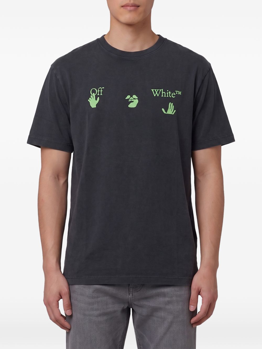 Off White T-shirts and Polos - BLACK | 6116e80585b66ed3a955ea8776275381b997f98f