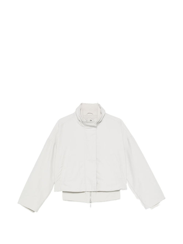 Cotton Blend Blouson Jacket