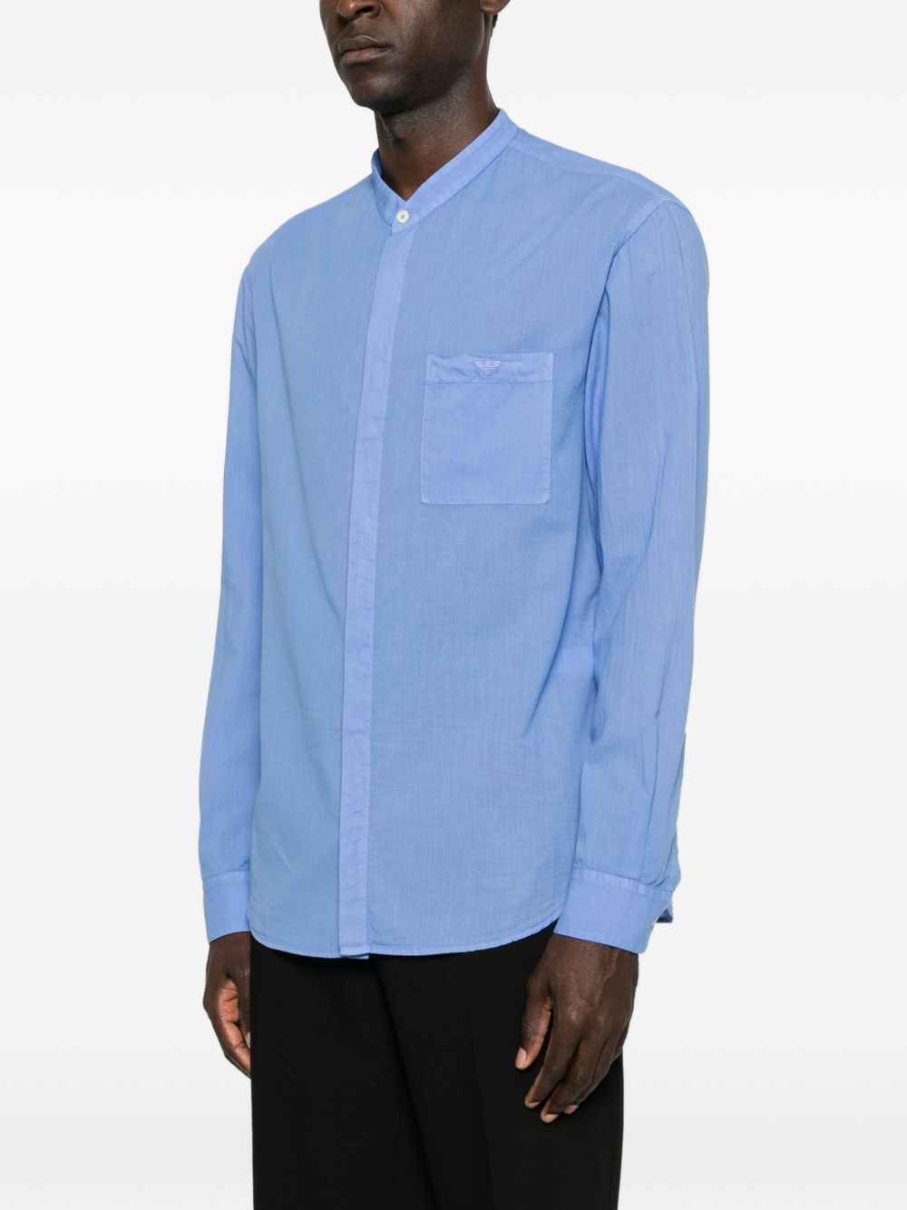 Emporio Armani Shirts - BLUE | af87390c32b91c8e05c382f3ad9f9de998c45c07