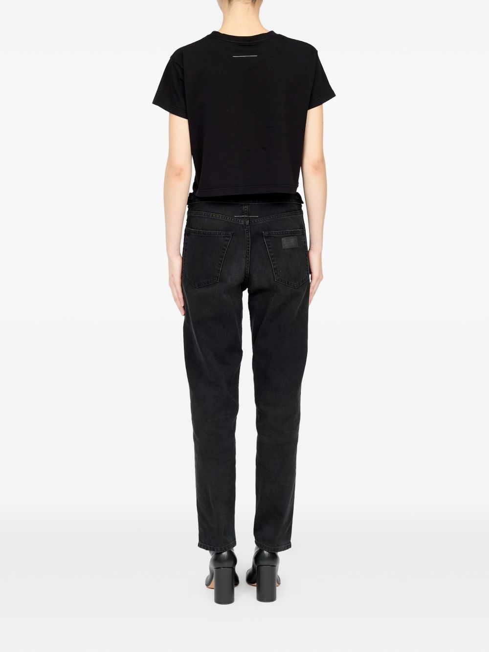 Mm6 Maison Margiela T-shirts and Polos - BLACK | 3efebd902176228dccc810bf2d22b1af62d18dfe