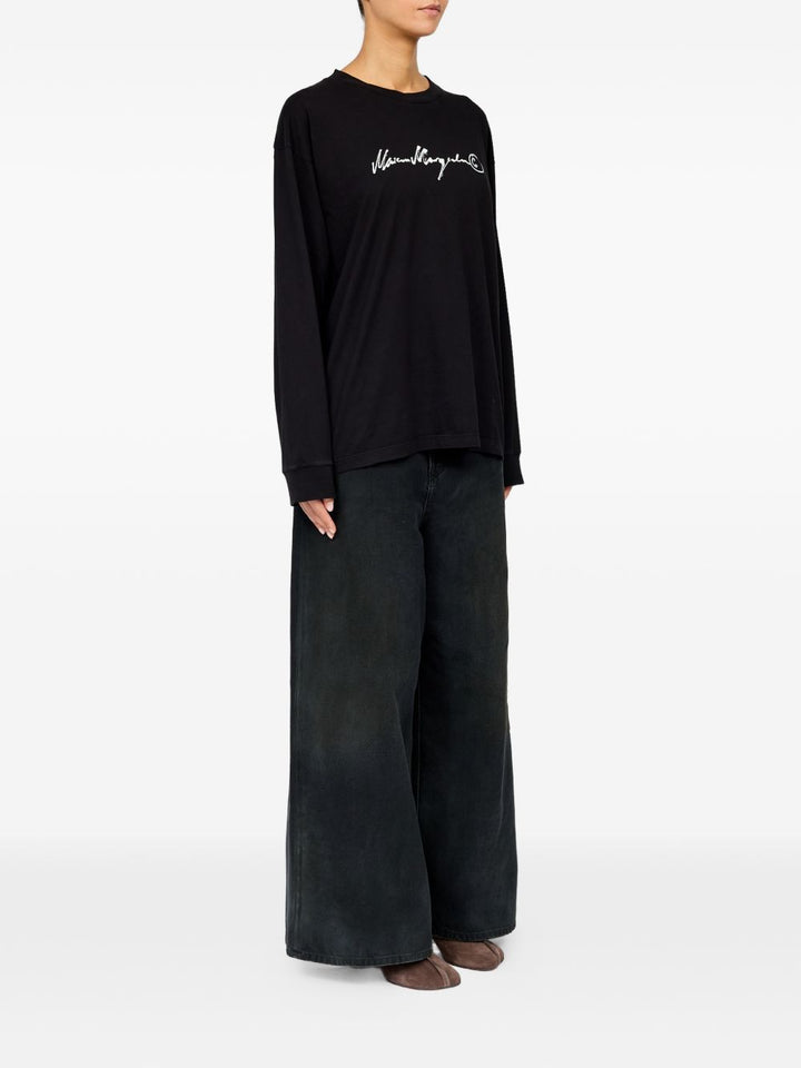 Mm6 Maison Margiela T-shirts and Polos - BLACK | b26db7c2f2f34bfe249915f472c03008d0271429
