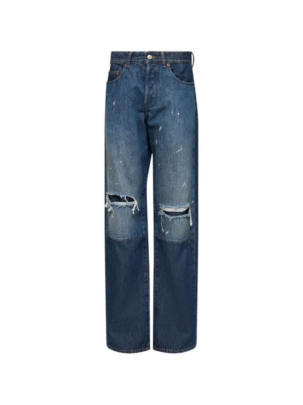 Barrel Denim Cotton Jeans