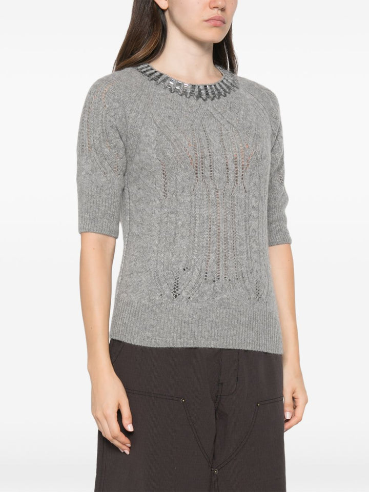 Ermanno Scervino Sweaters - GREY | 8868f8c56c0854e3428174c94268c72b31abe35f