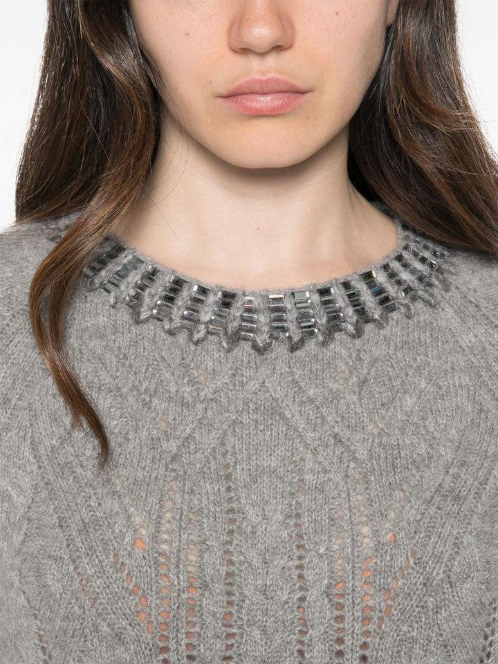 Ermanno Scervino Sweaters - GREY | 1ee4d82a74124a0a7fb5e918d9f64d4d1f6c48af