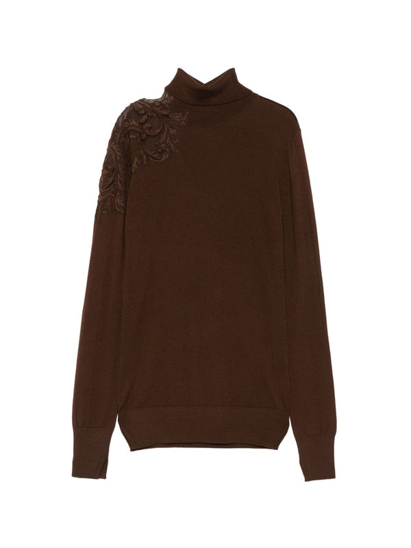 Wool Turtle-Neck Sweater
