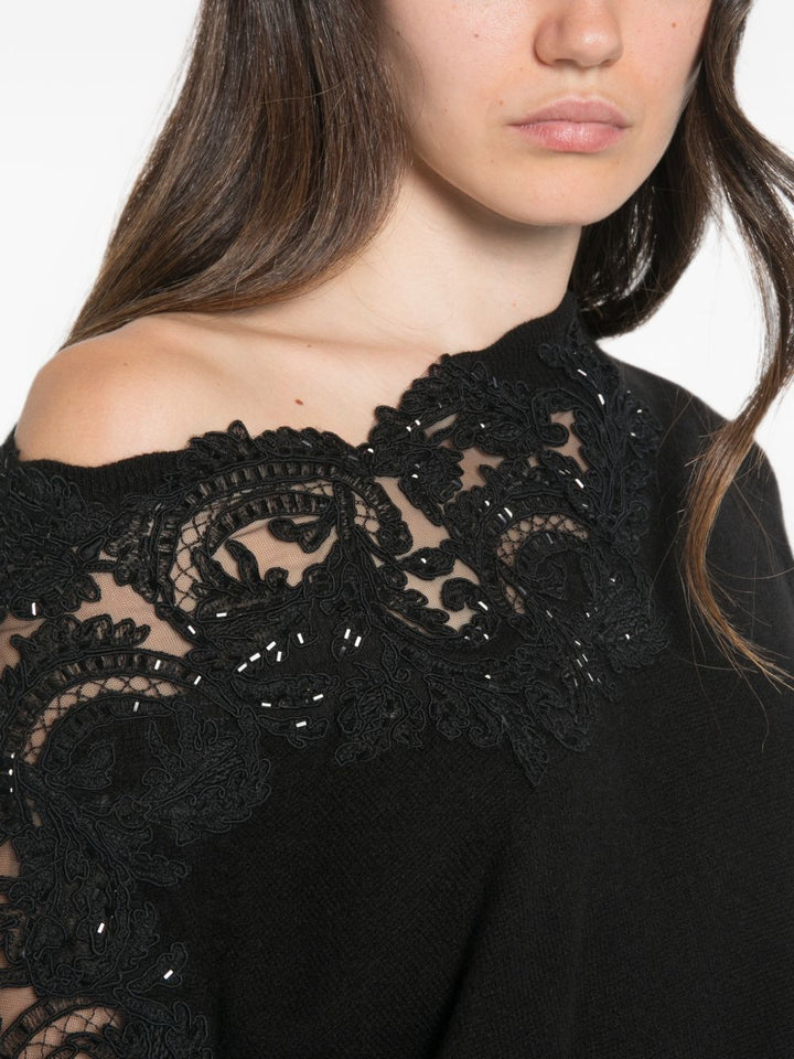 Ermanno Scervino Sweaters - BLACK | 8d00e9d8f47b9eec34b66bf974831114ac1f1261