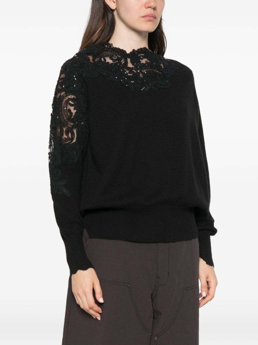 Ermanno Scervino Sweaters - BLACK | 456812c3f591531575f0c522f96f2ce716d3a516