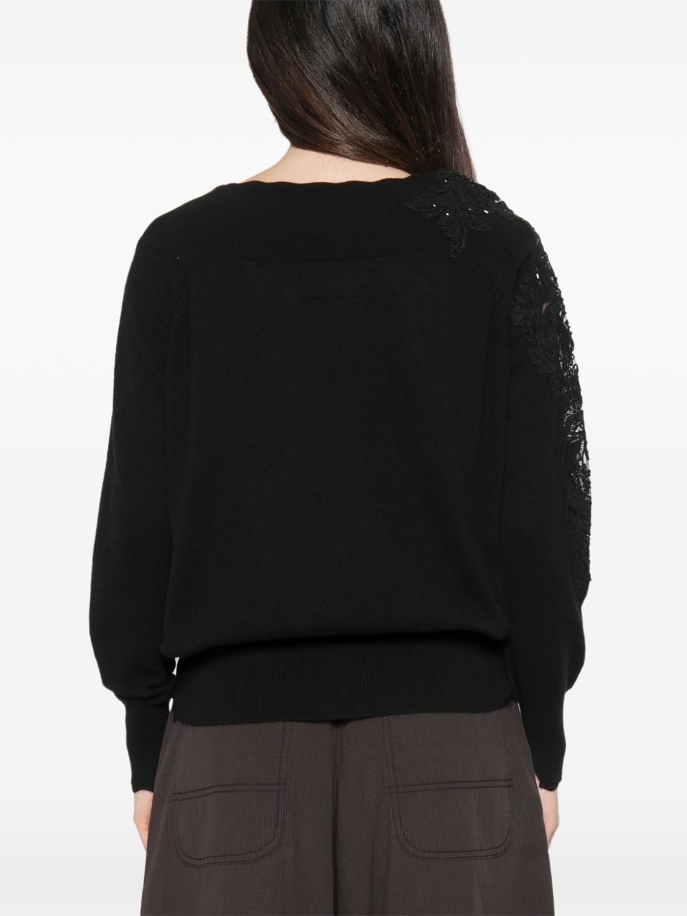 Ermanno Scervino Sweaters - BLACK | 486cc39179a859696309aae5679d377ff4c0cb65