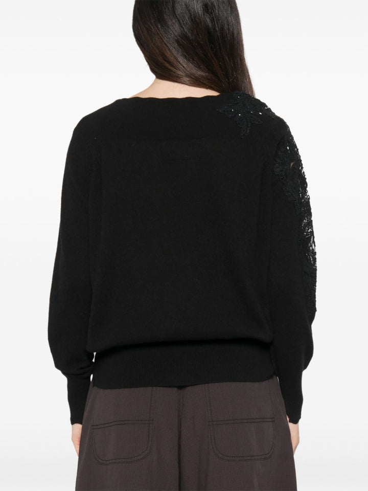 Ermanno Scervino Sweaters - BLACK | 486cc39179a859696309aae5679d377ff4c0cb65
