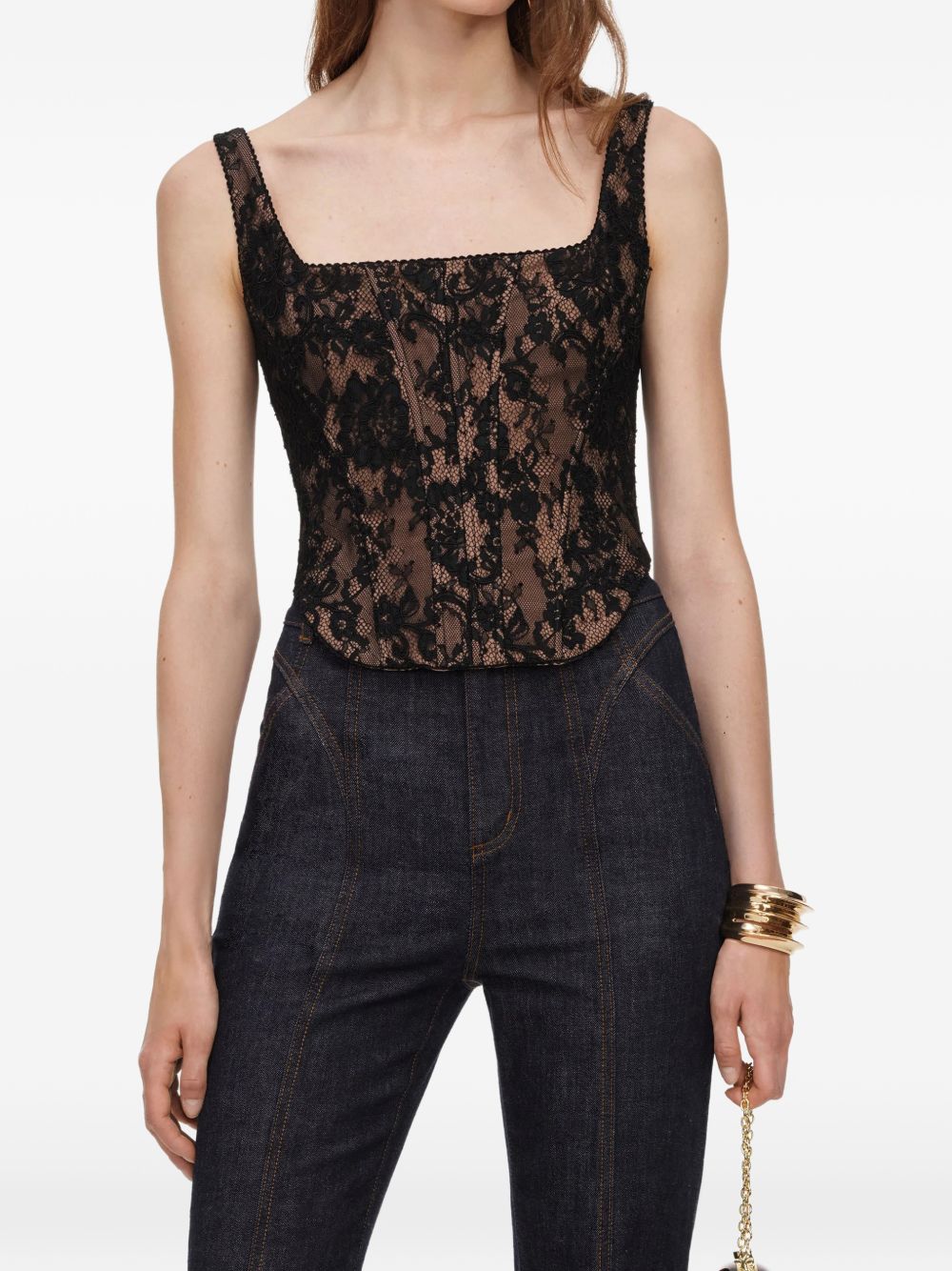 Self-Portrait Top - BLACK | bf57947de764ef55af74922f30676589ef38197a