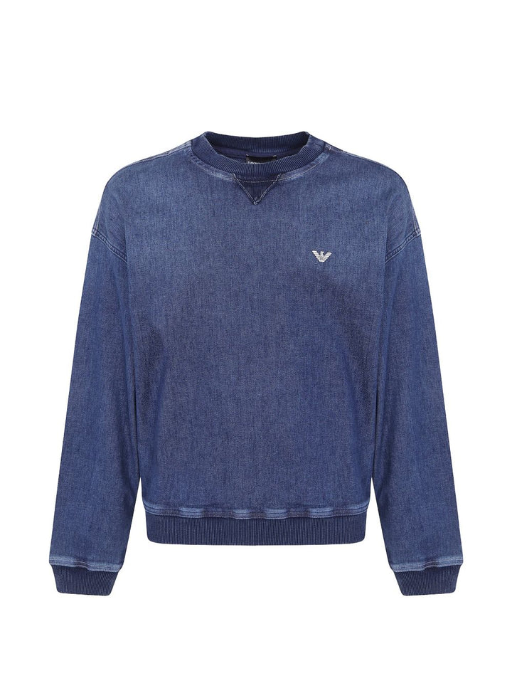 Emporio Armani Sweaters - BLUE | 0089d0d1910e32994dafd9e42d91d8a568180583