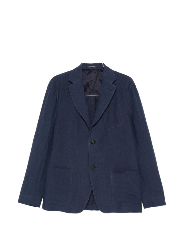 Linen Single-Breasted Jacket