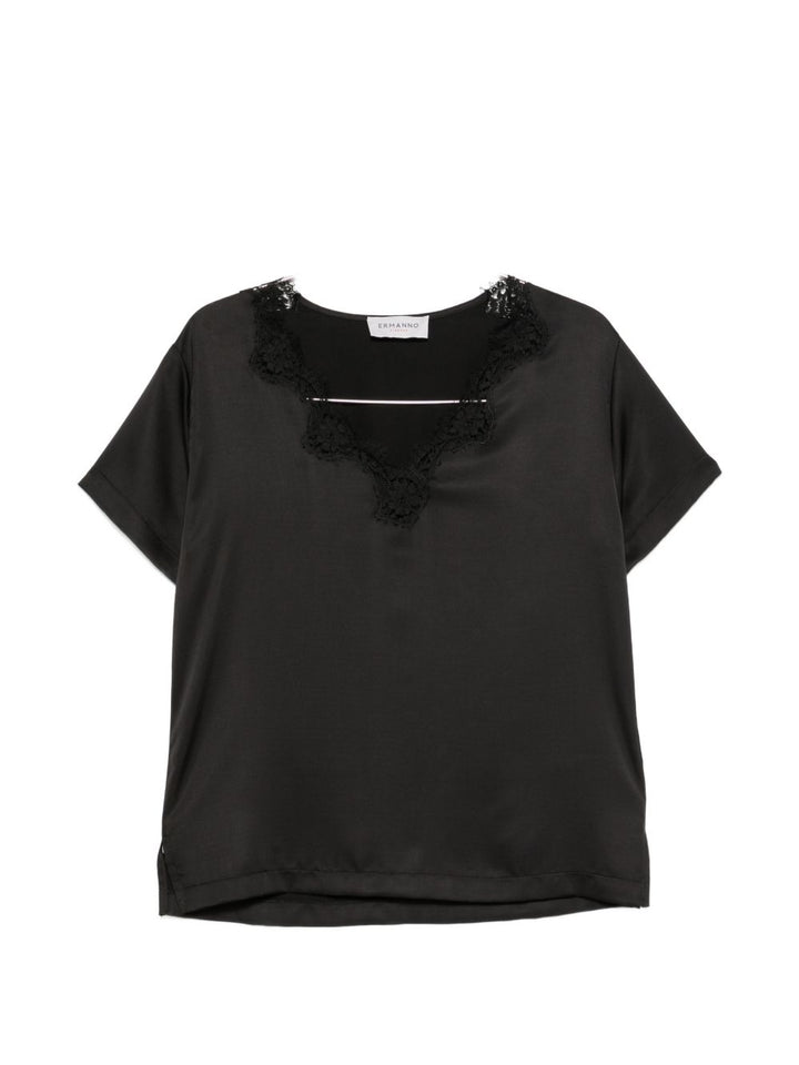 Ermanno Firenze T-shirts and Polos - BLACK | c3d7b897a376867b9c33255ab7ad667f5a059b61