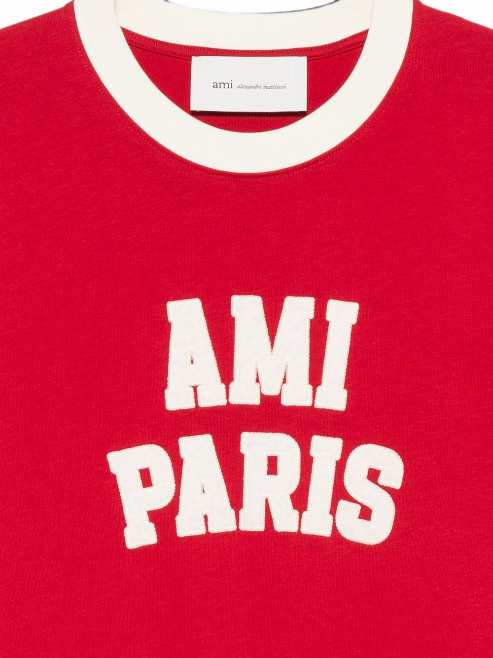 Ami Paris T-shirts and Polos - RED | cd4ccb0ef5483bc5e8cfe7e830d7726e4ae23d73