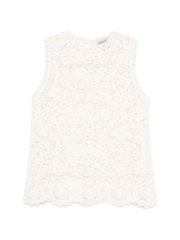 Semicouture Sweaters - WHITE | 726283ee023a75527c40cd0de2ae49c2ecad1f16