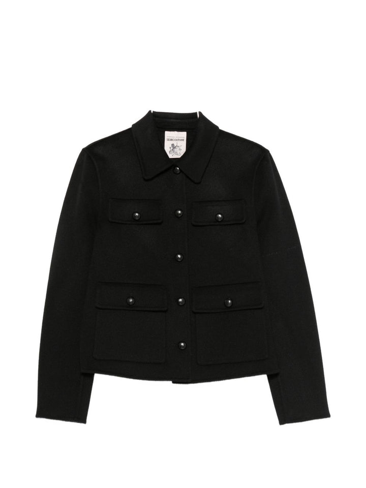 Semicouture Jackets - BLACK | bf294034f79d485f501df7fa057c45a8821990d8