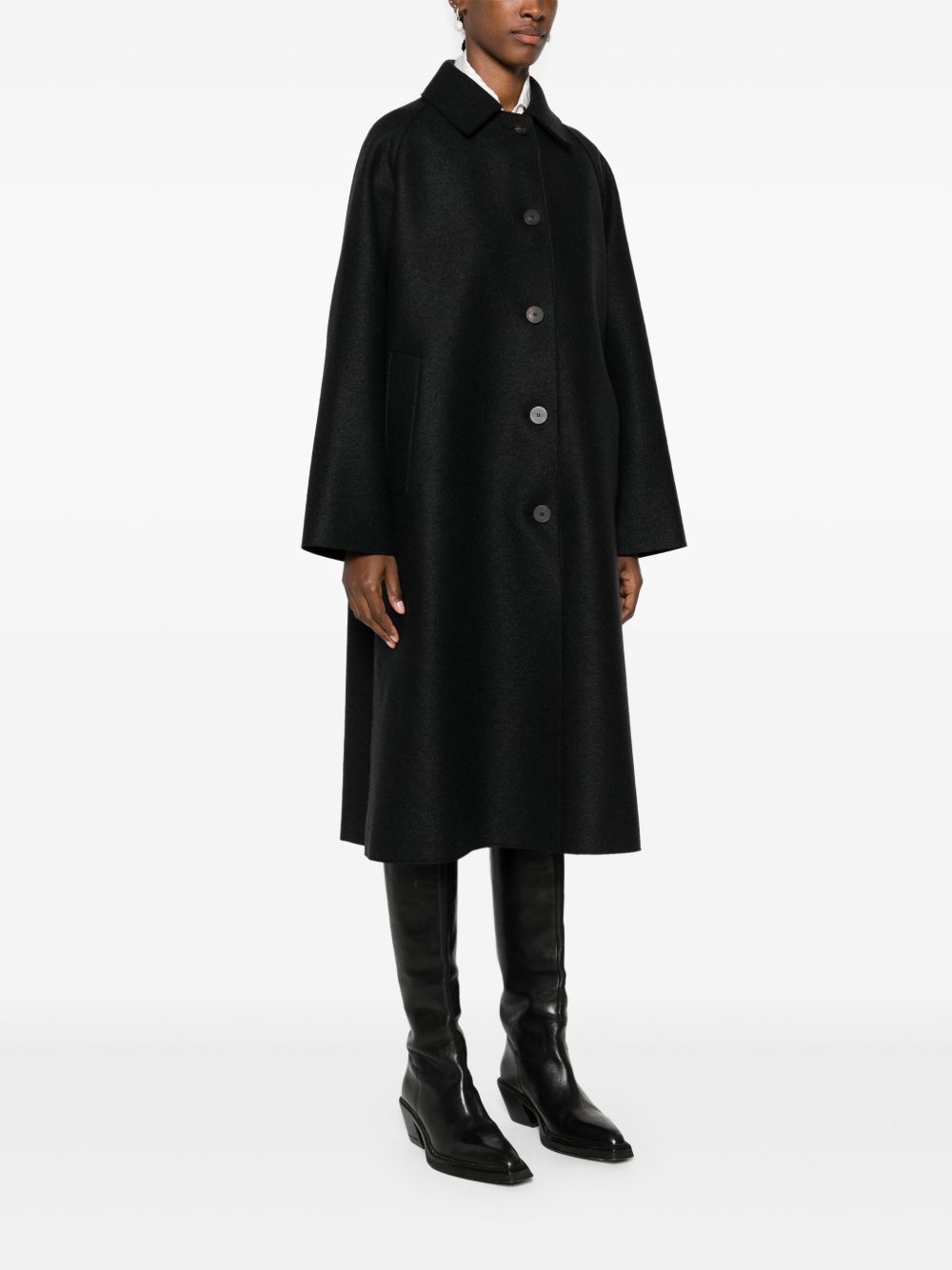Harris Wharf London Coats - BLACK | 83a1a6d136c1a72309ce165e96b3f1e9d8b2912f