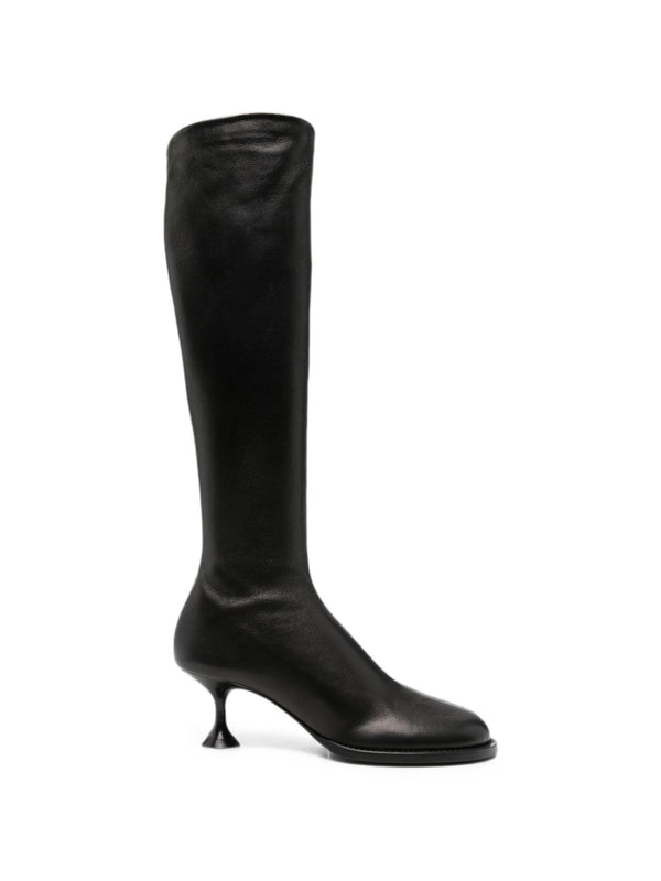 Leather Heel Boots