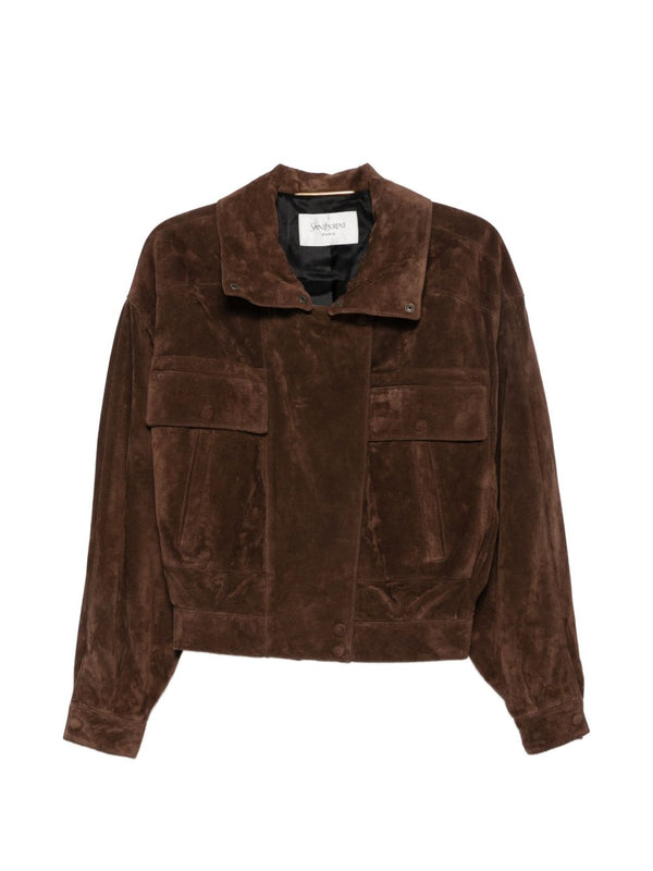 Leather Blouson Jacket