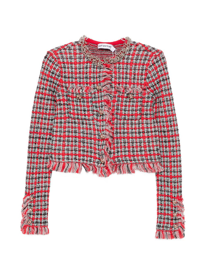 Self-Portrait Jackets - RED | 4d2386f61f8d501b571c6c8e34146dc08120db76