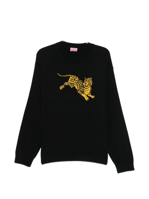 Jumping Tiger Crewneck Sweater