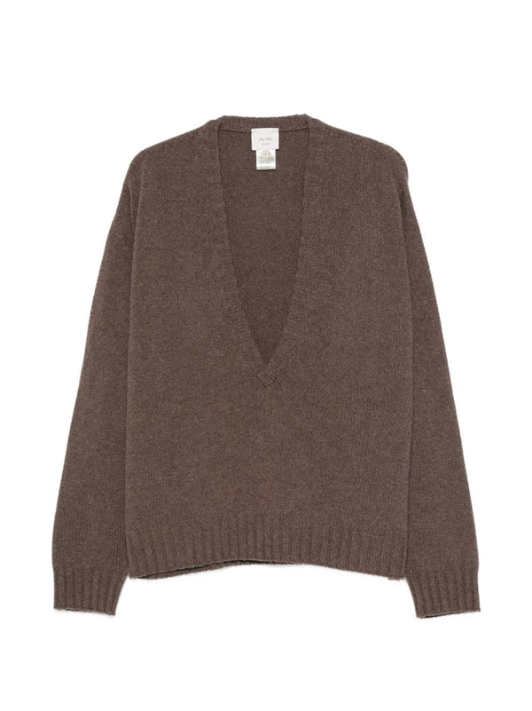 Wool V-Necked Jumper