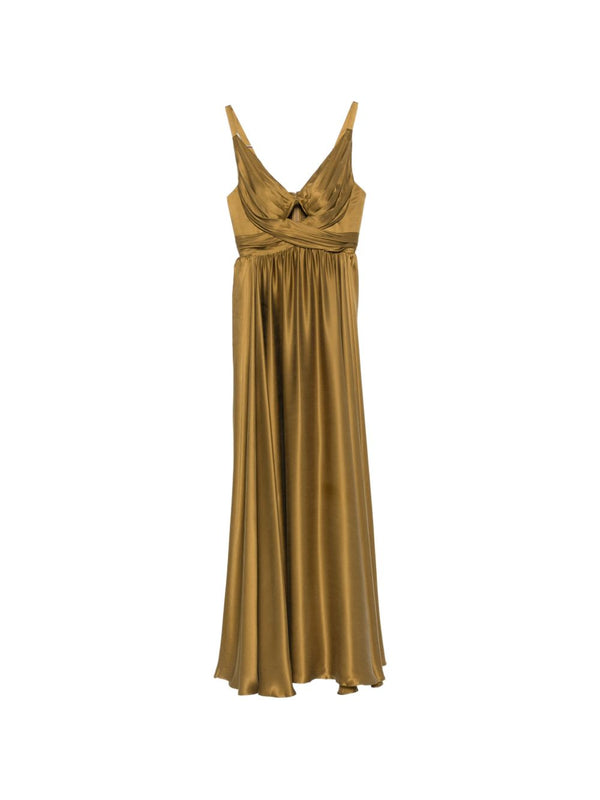 Silk Draped Dress