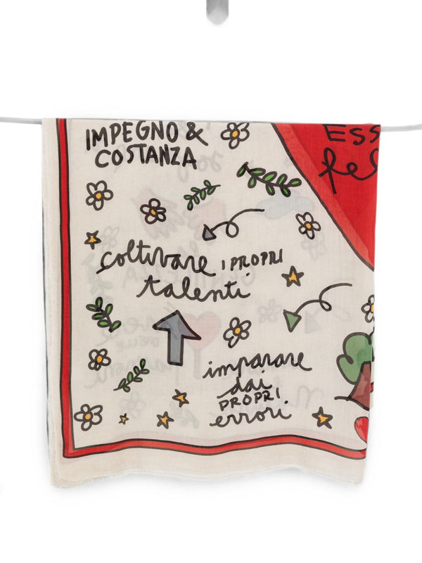 To Be Happy Printed Stole