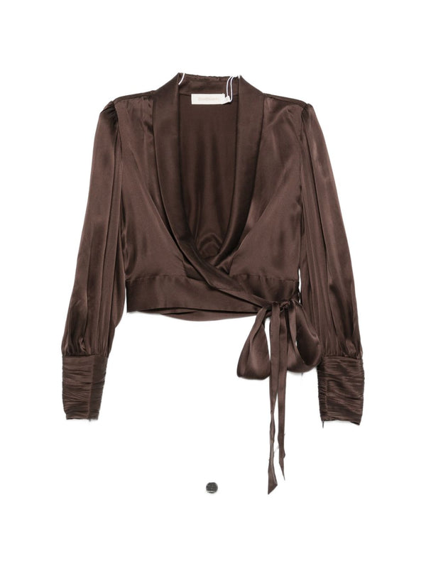 Silk Wrap Top