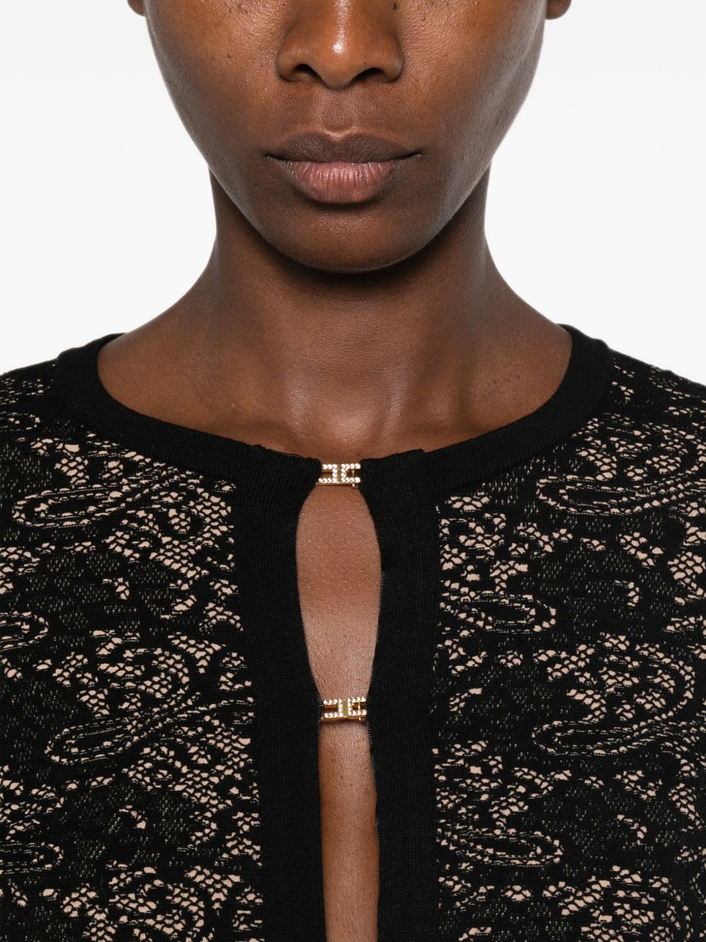 Elisabetta Franchi Sweaters - BLACK | 5ab8aa39d9d5db0763bc23aa568676885cc707ec