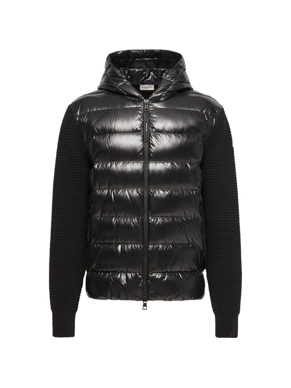 Wool And Nylon Padded Cardigan