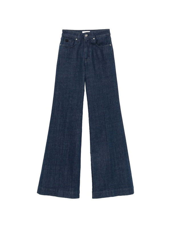 Wide-Leg Denim Jeans