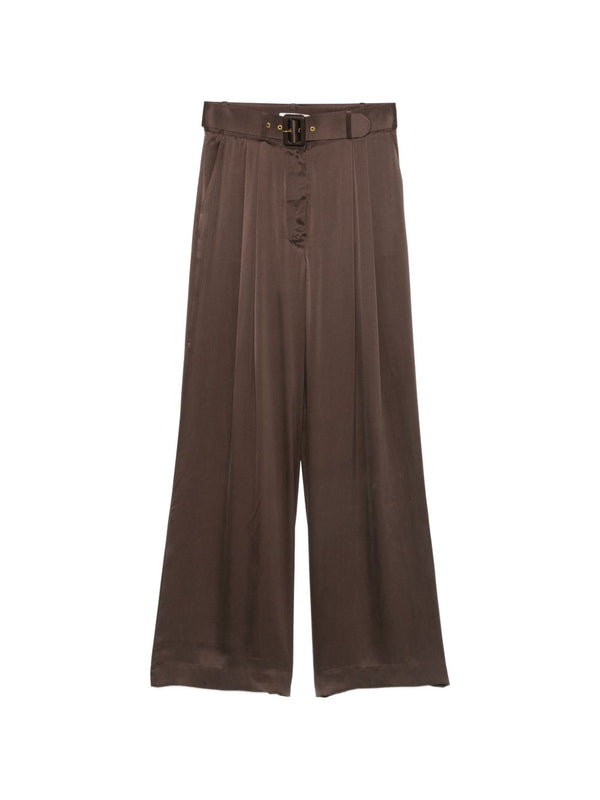 Silk Tuck Trousers
