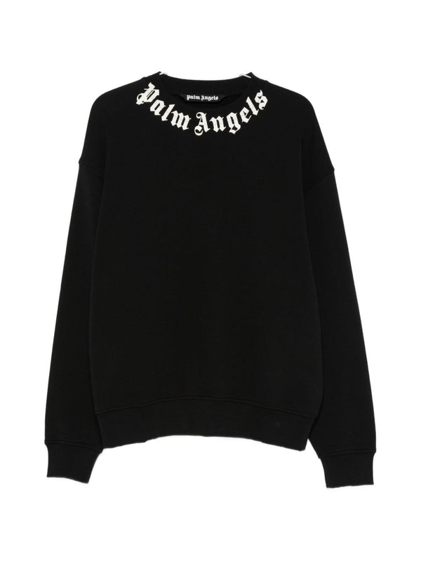 Neck Logo Cotton Sweatshirt